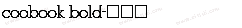 coobook bold字体转换